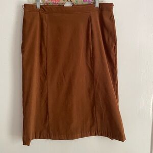 White Stag Brown Pencil Skirt Knee-Length Work
